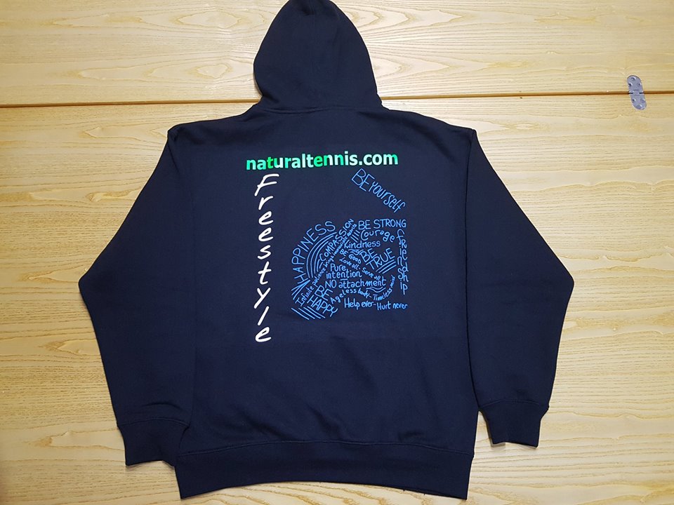 Spiritual Tennis hoodie back